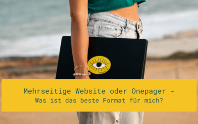 Mehrseitige Website oder Onepager – welches Format ist für mich das passende?